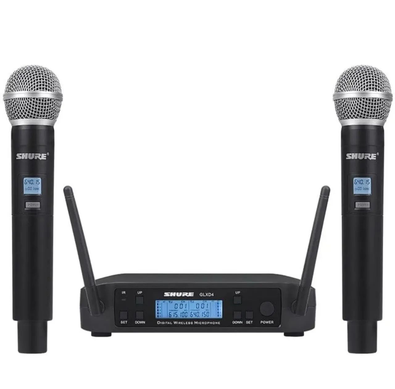 Microfone sem fio duplo