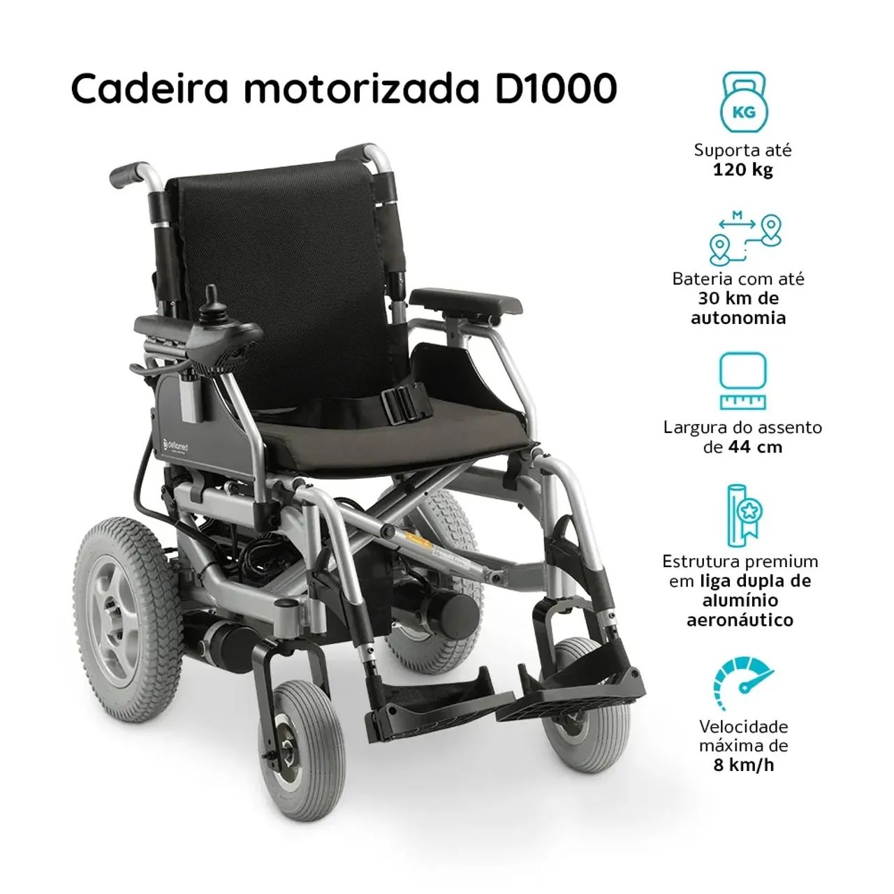 ? CADEIRA DE RODAS MOTORIZADA DELLAMED D1000 - Foto 4