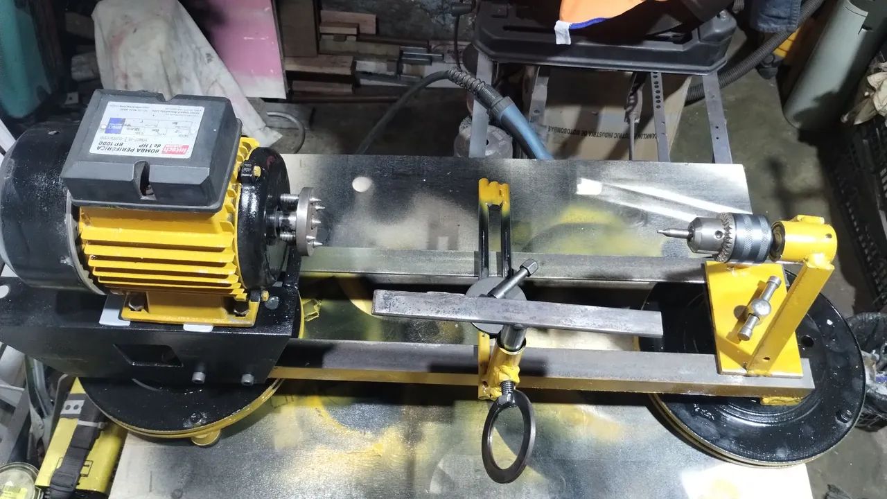 Mini Torno Elétrico para Madeira - Foto 4