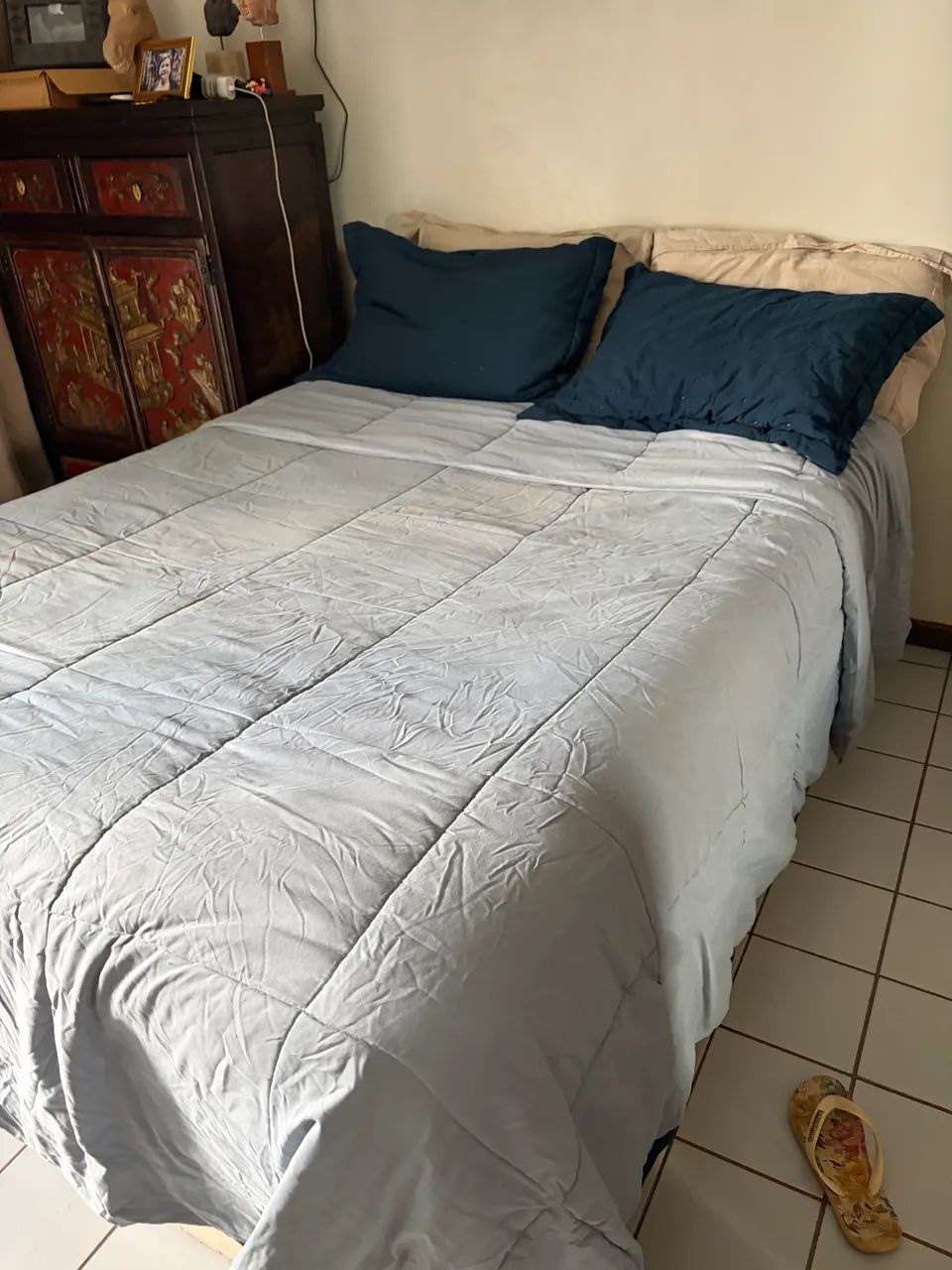 Cama com colchão casal e baú   - Foto 5