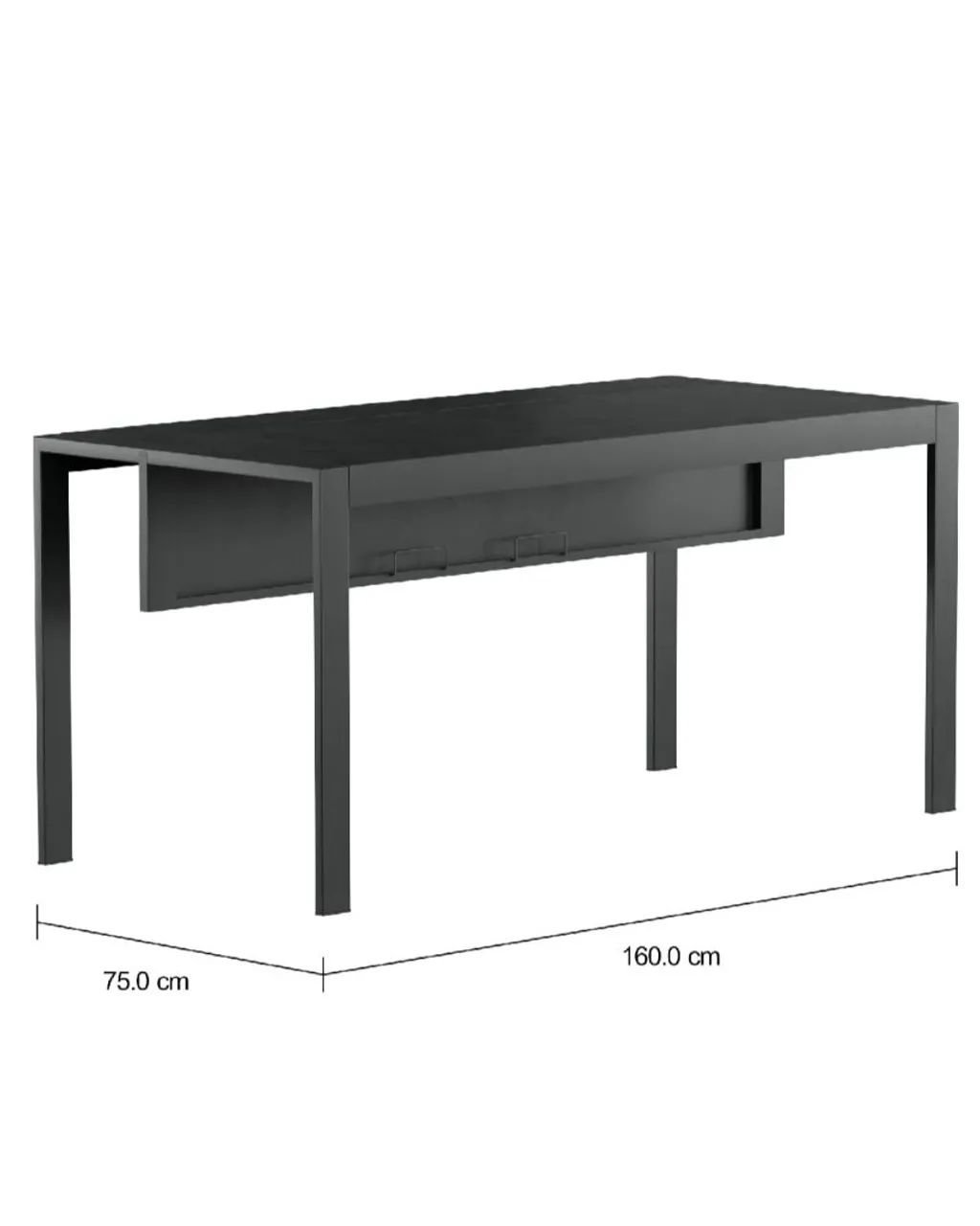 MESA TOK STOK ESCRITÓRIO METAL LINHA  BRAS