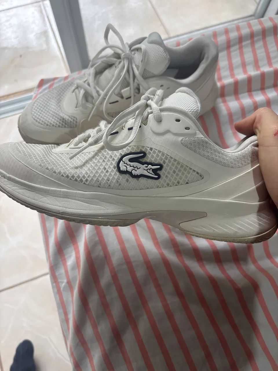 Tênis branco Lacoste original 