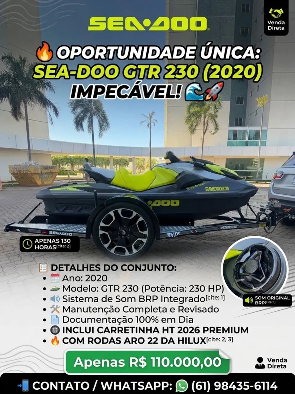 Jetski Seadoo GTR230 