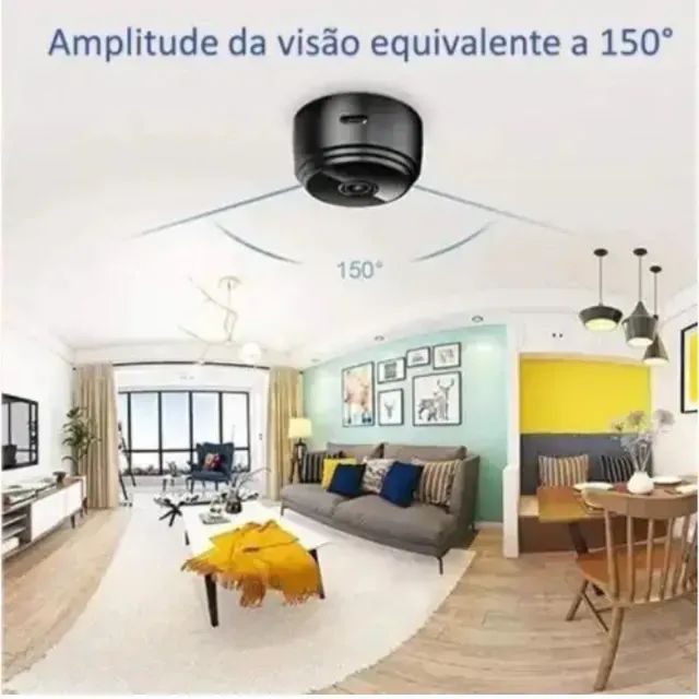 Mini Câmera Espiã A9 Wifi com Sensor e Visão Noturna - Foto 3