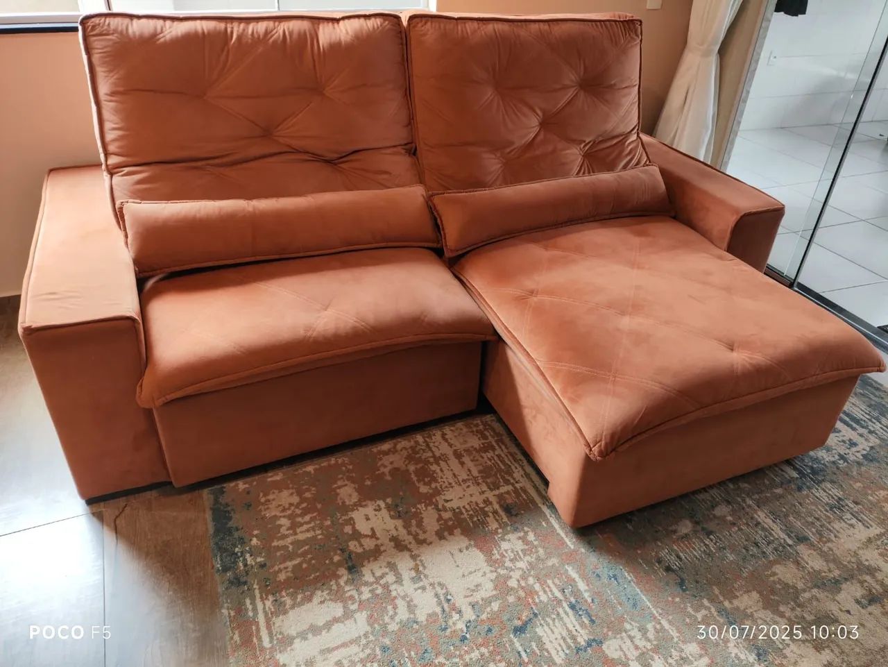 Sofá Retrátil 2,5m Automático  - Foto 2