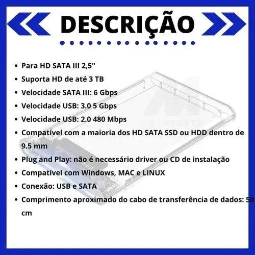 CASE GAVETA HD EXTERNA SSD 3.0 - Foto 3
