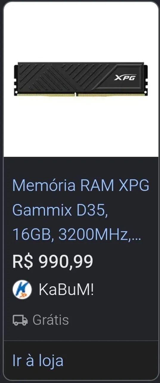Memória ram 16gb xpg  - Foto 3