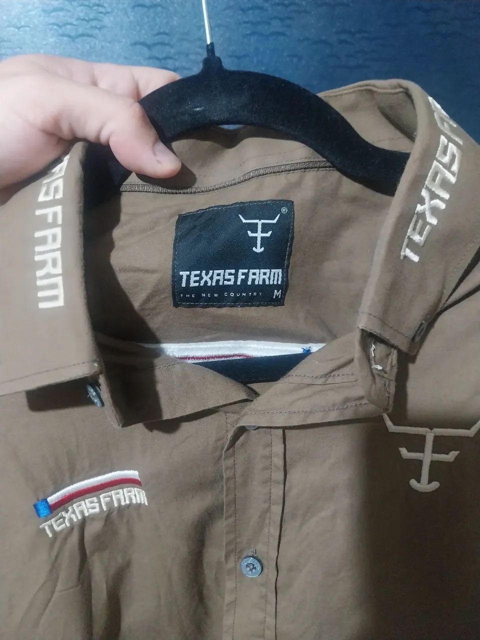 Camisa Texar Farm - M Original Bordada - Foto 4