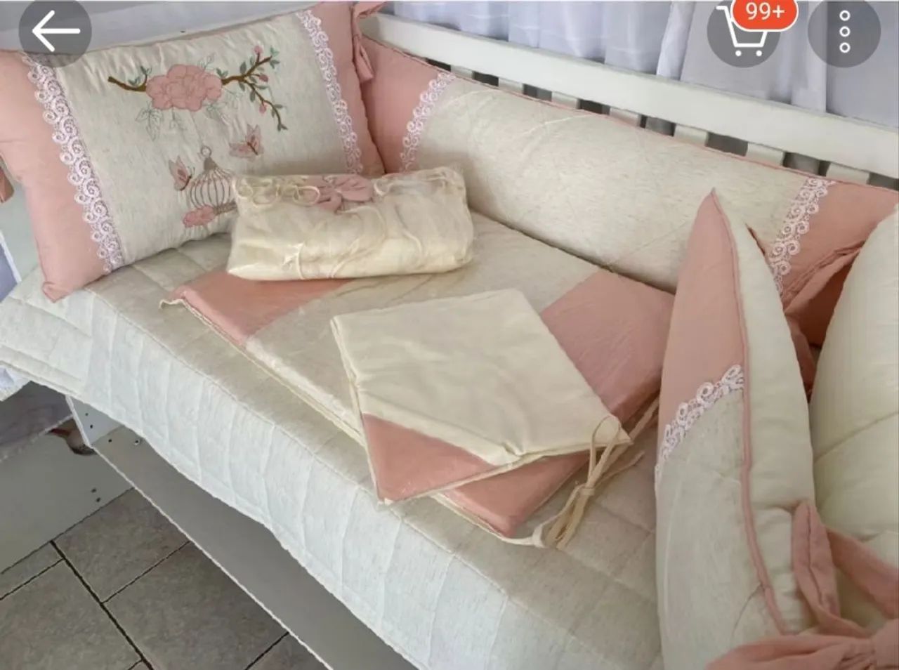Kit berço bebê menina 