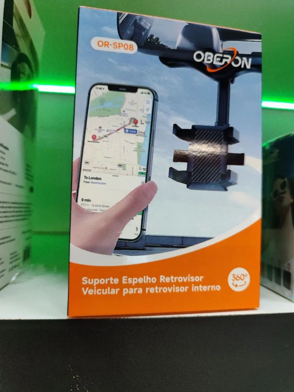 Suporte veicular de celular ( encaixe no retrovisor)