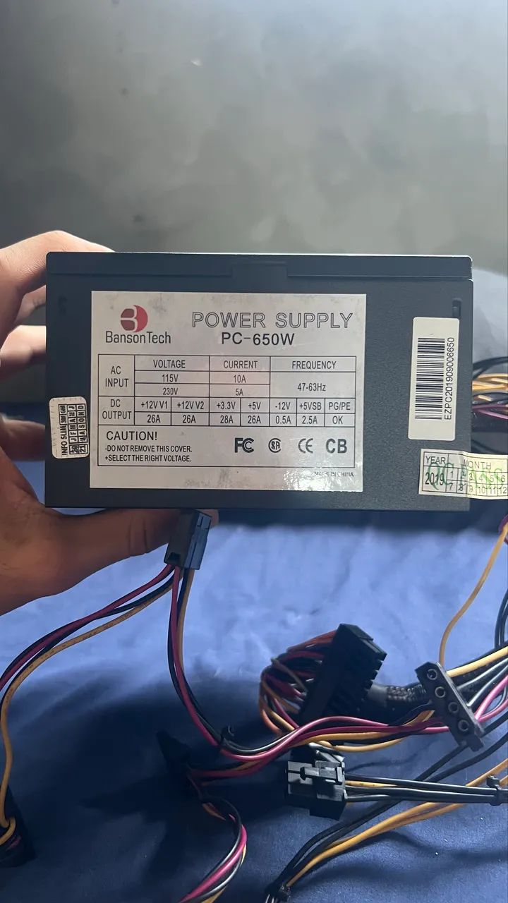 fonte(Banson Tech PC-650W)