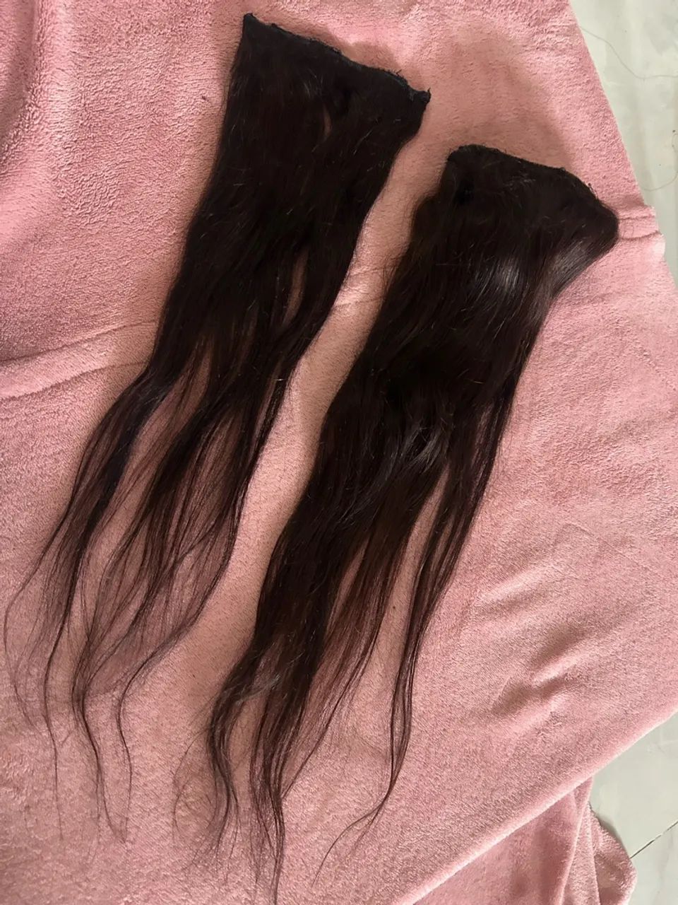 Cabelo humano / duas tela / 55 cm 