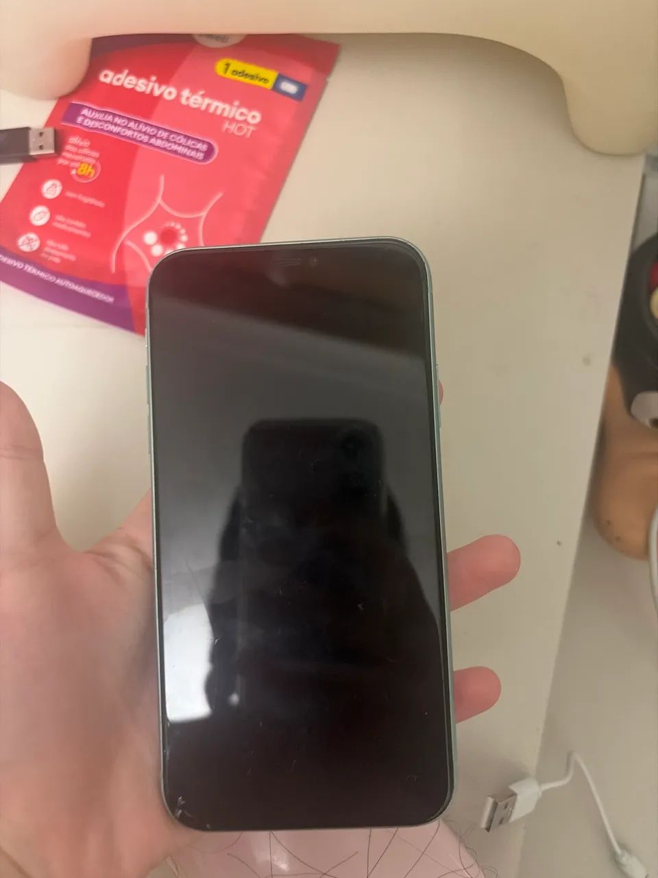 iphone 11 128gb verde água sem face id - Foto 2