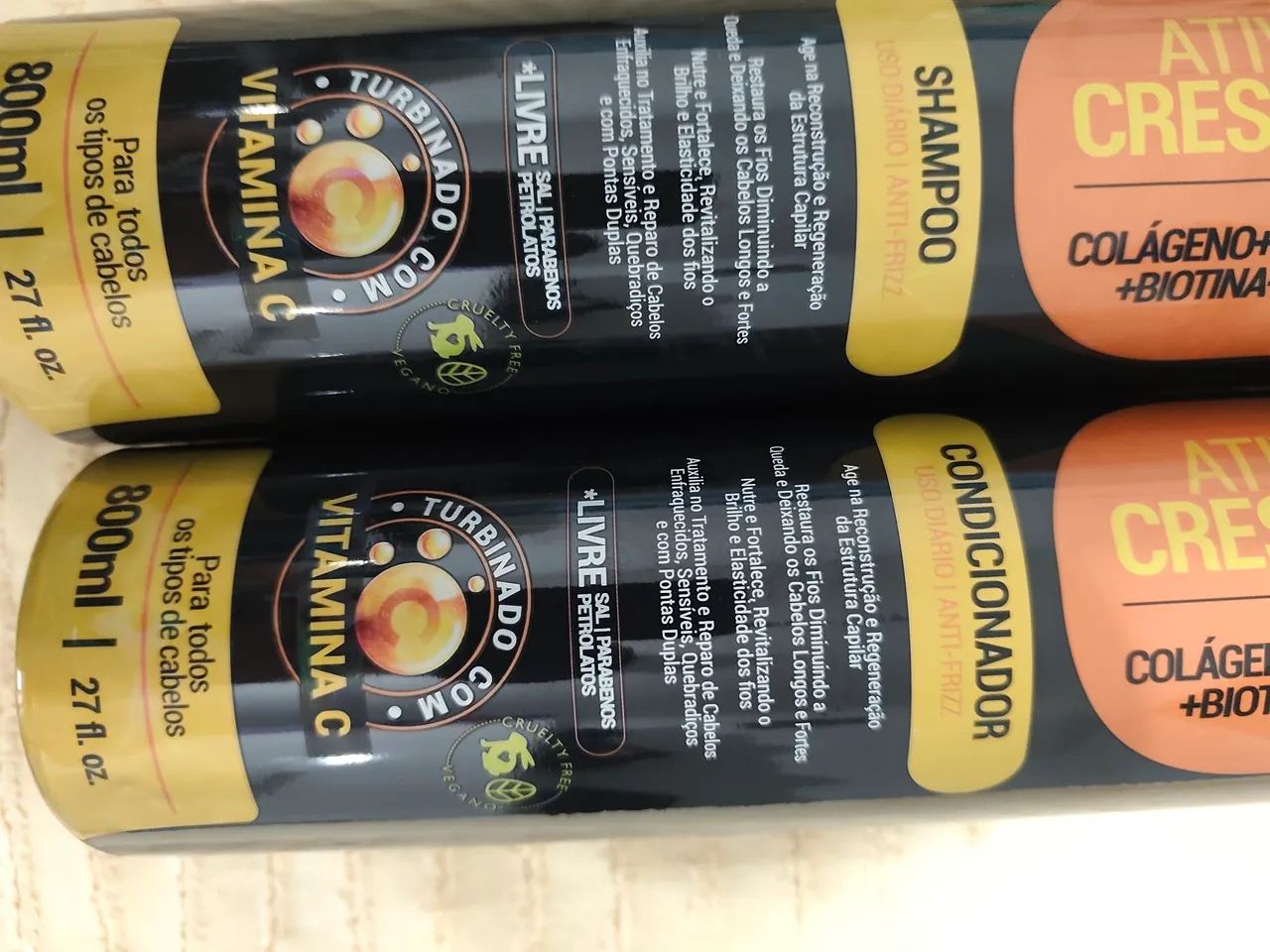 Shampoo e condicionador para cabelos 800ml último kit - Foto 5