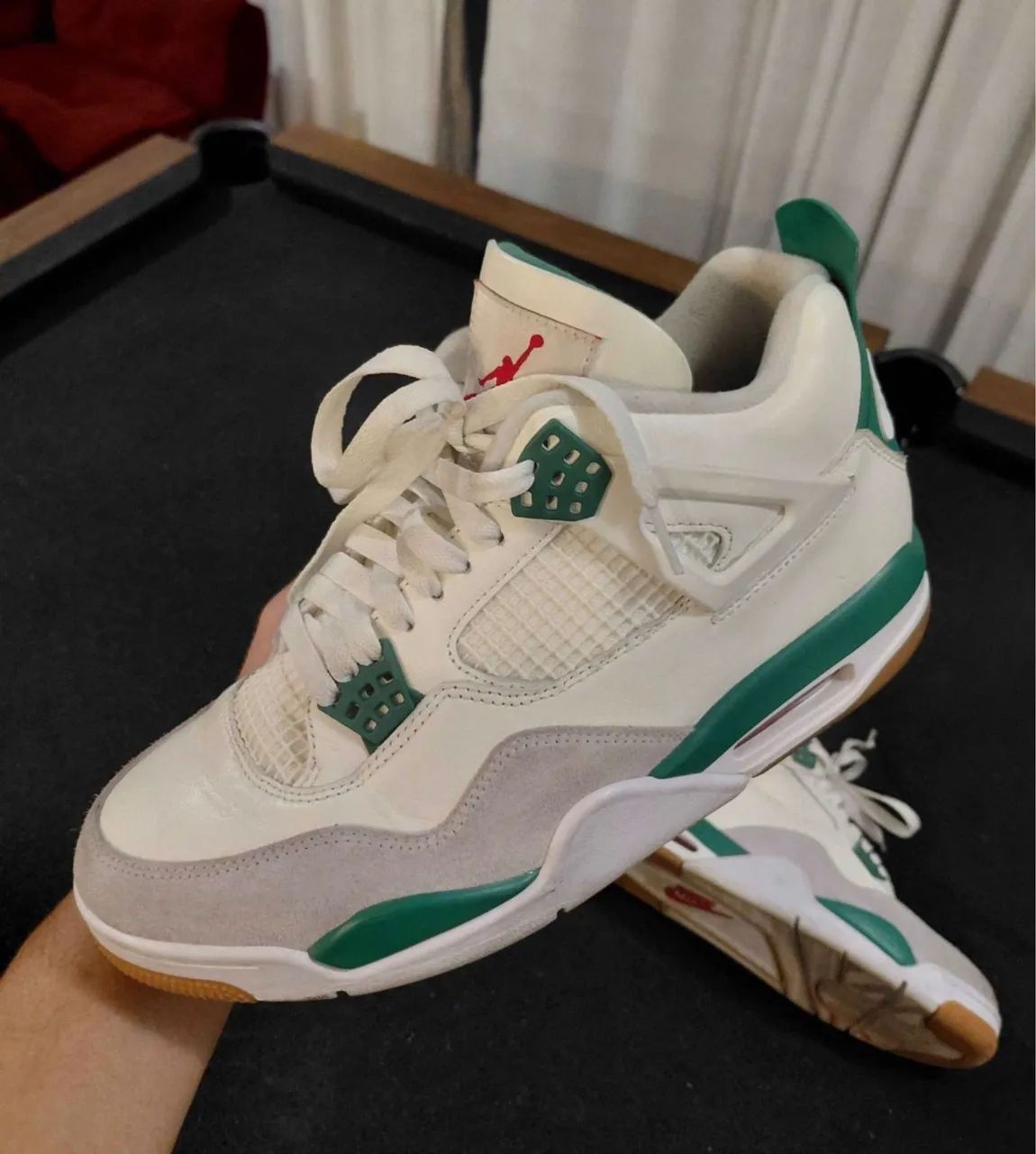 Air jordan 4 pine green original 