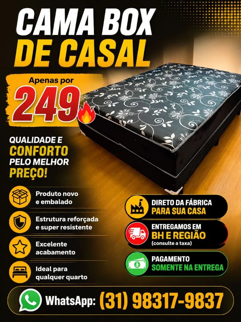 Cama box de casal 