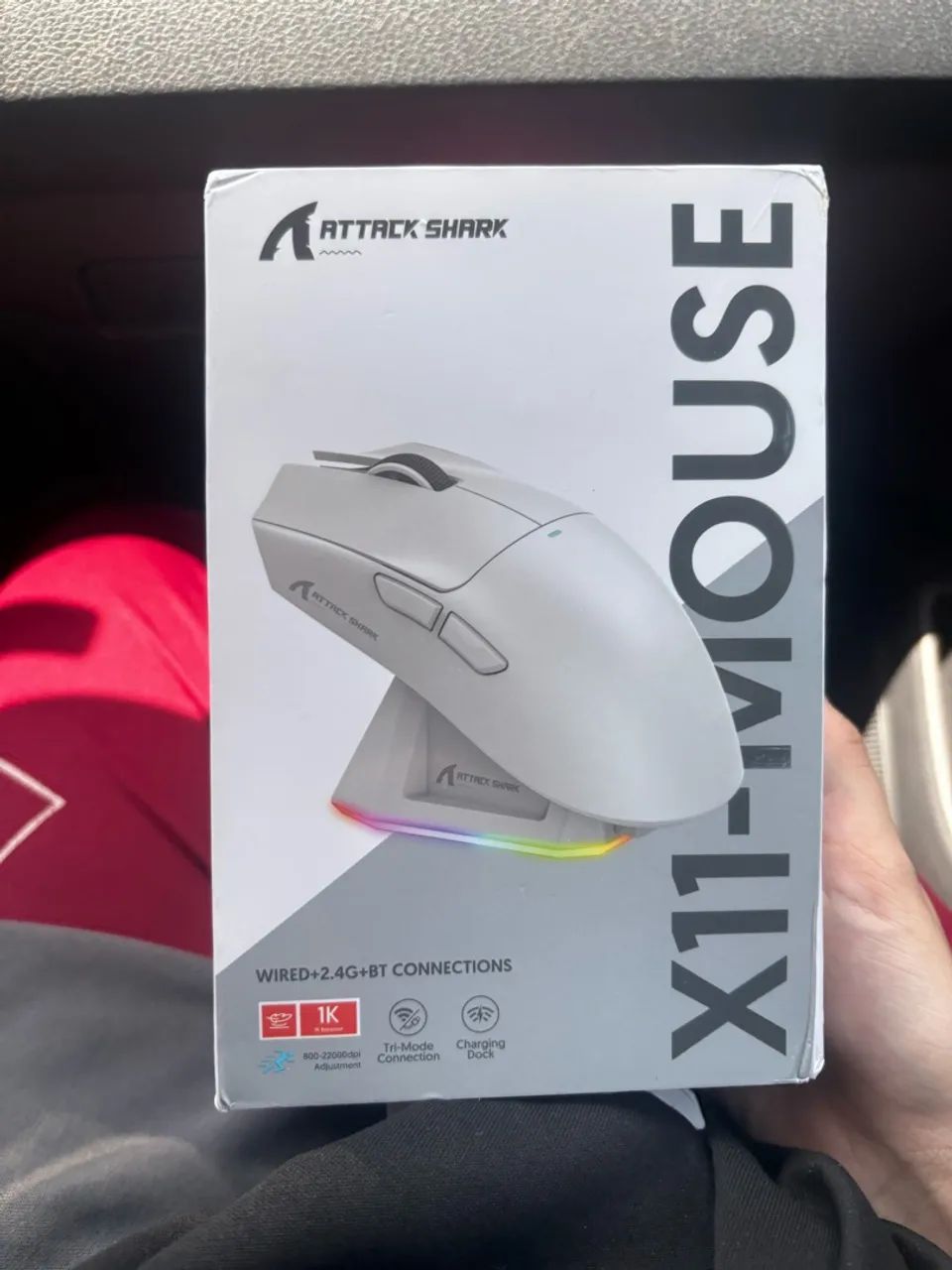 Mouse Attack Shark X11 Branco - Foto 3