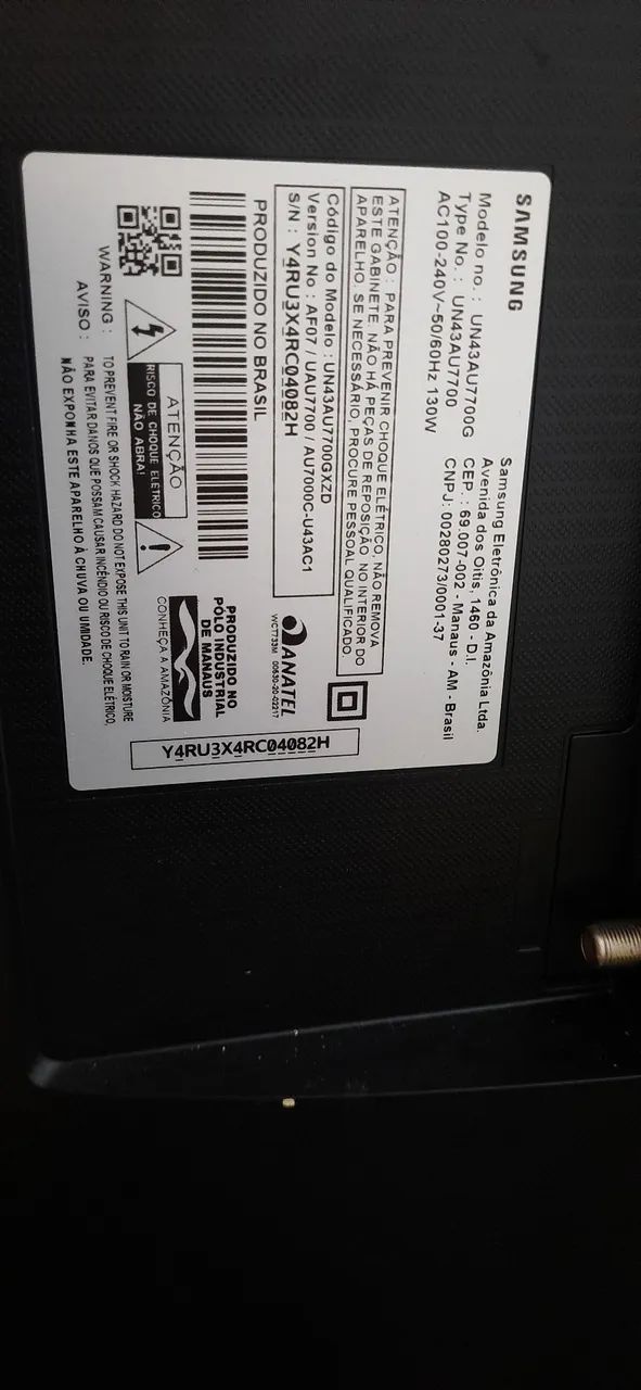 Estou vendendo uma televisão 43 polegadas Samsung com problema no display - Foto 3