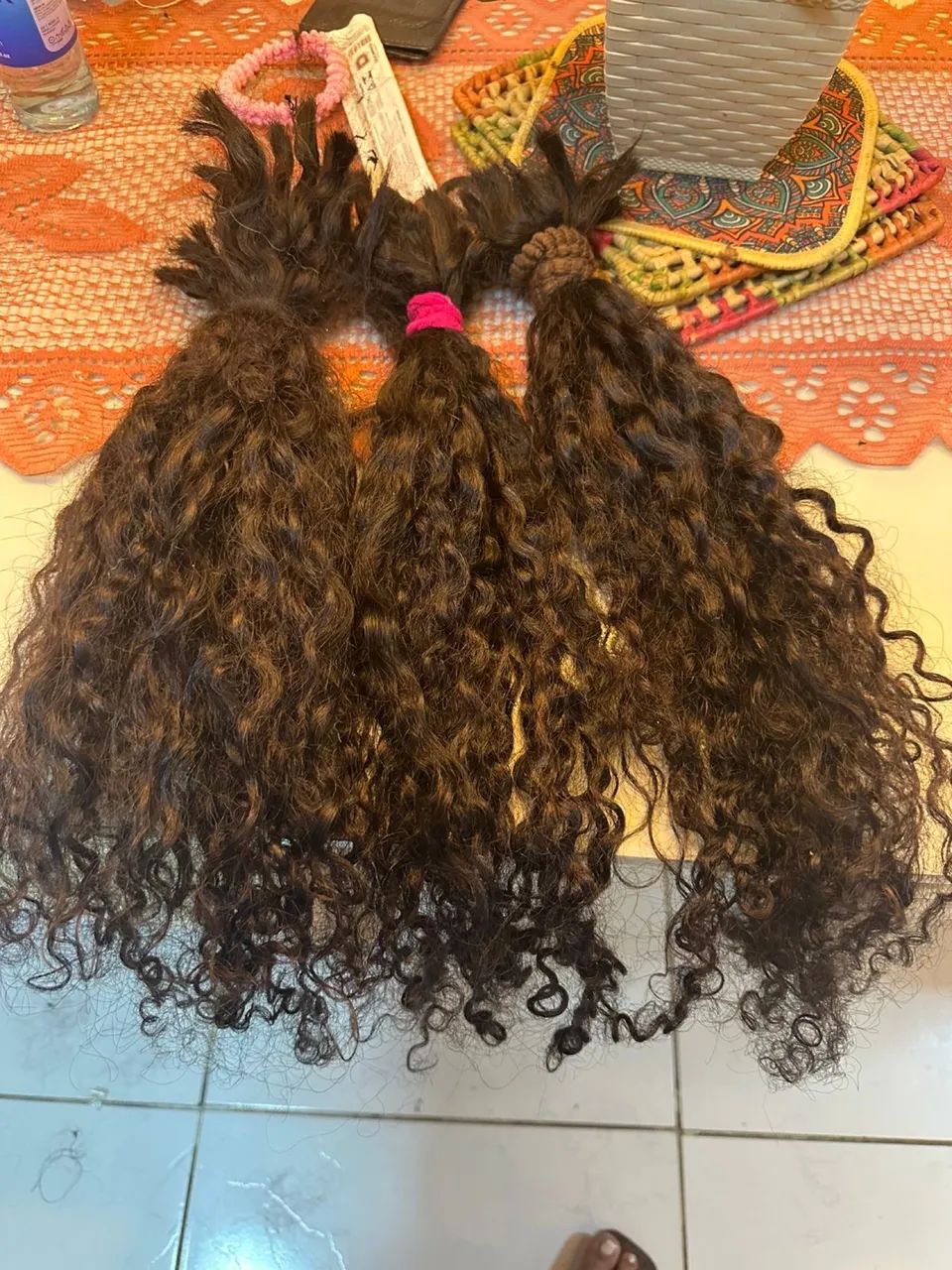 Cabelo para mega Hair cacheado humano  - Foto 2