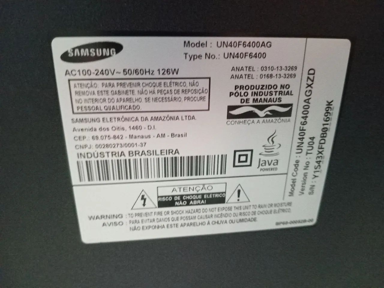 Smart TV Samsung 40'' - Usada - Foto 3
