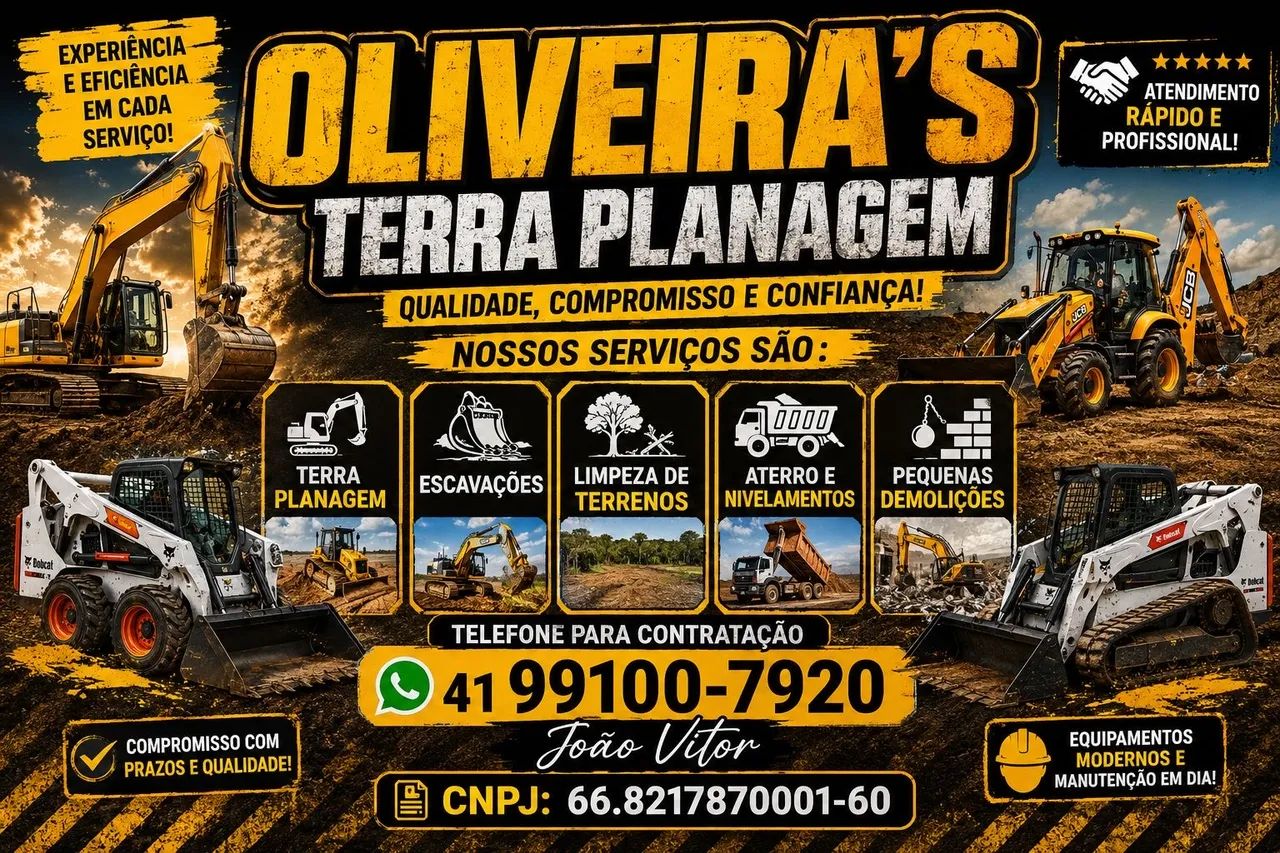 Terraplanagem limpeza de terrenos aterro 