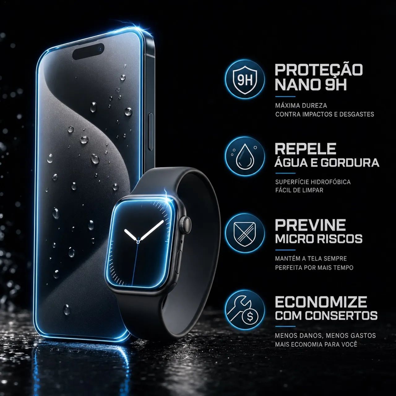 Blindagem de Tela de Celular, Tablet e Apple Watch - Foto 3