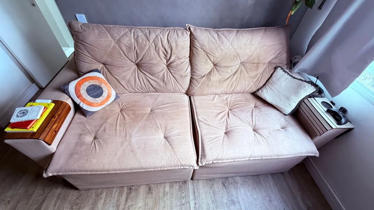 Sofá Retrátil e Reclinável, usado para bem conservado - Foto 3