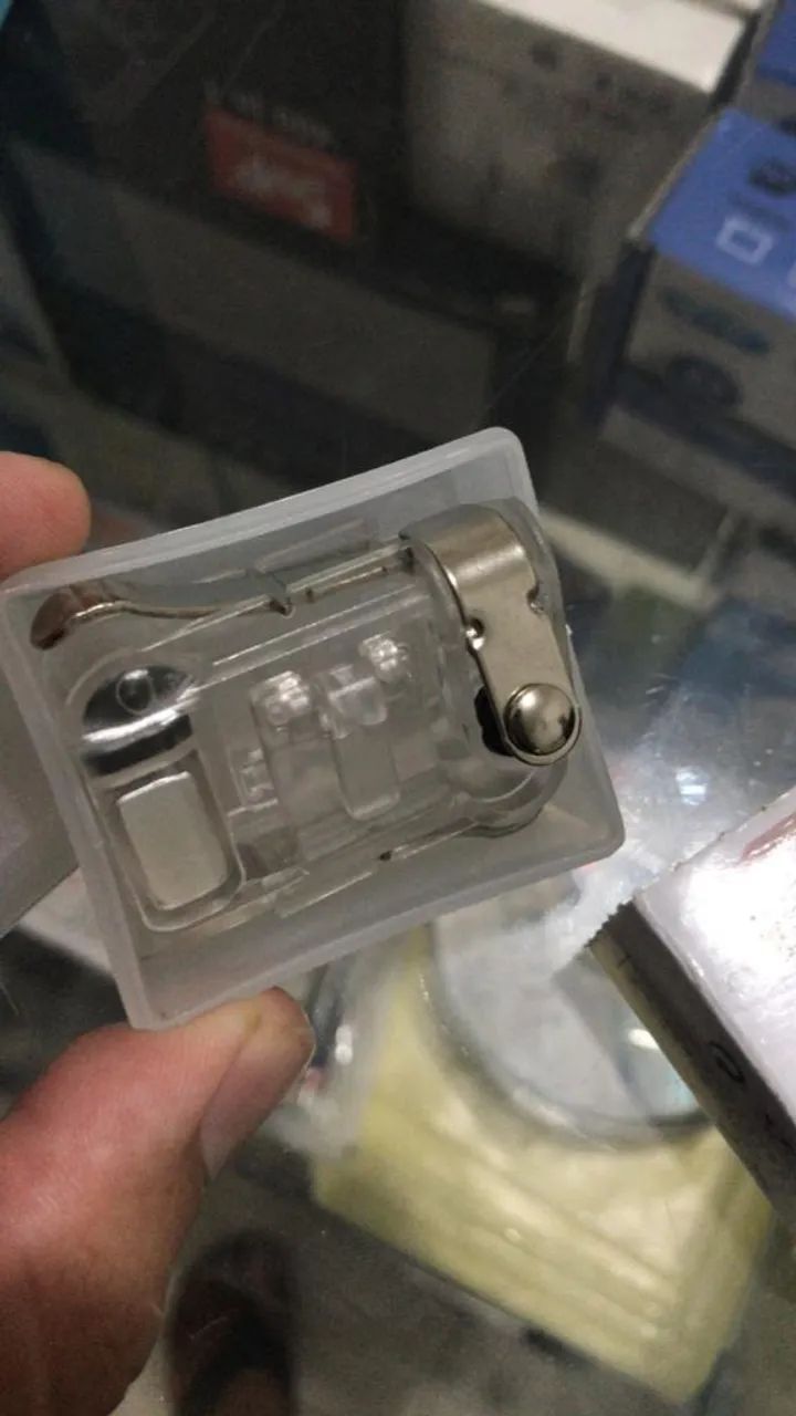 L1 R1 Gatilho - para Celular Transparente-Prata - Foto 2