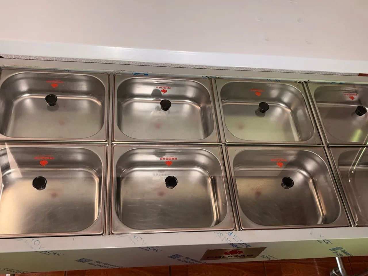 Rechaud Elétrico Progás Com 8 Cubas e Tampas de Vidro - Foto 5