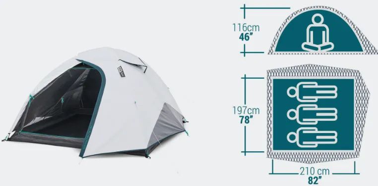 KIT CAMPING (BARRACA CAMPING, COLCHÃO,  SACO DE DORMIR E TRAVESSEIRO) - Foto 3