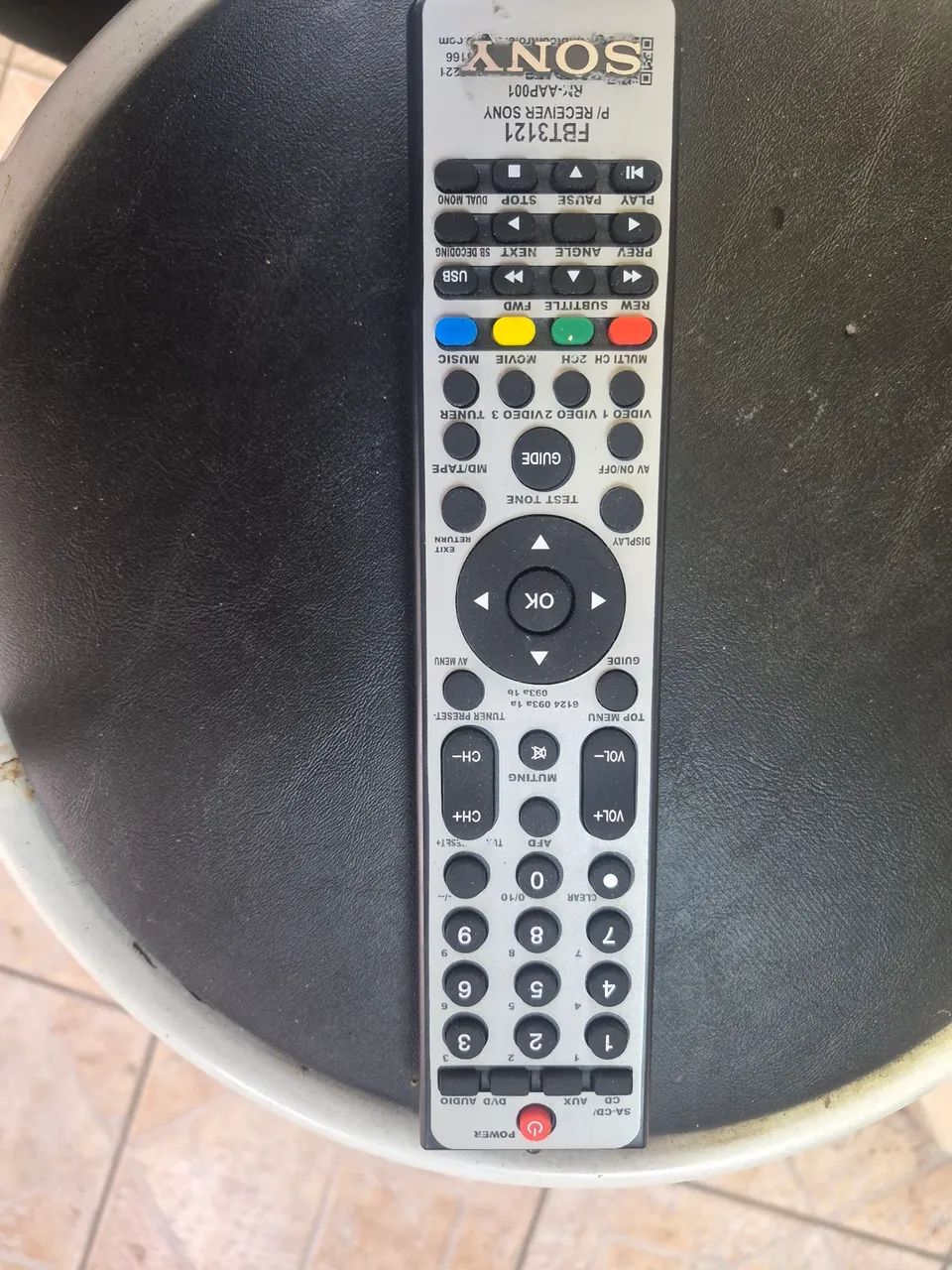 Controle remoto  receiver SONY STR