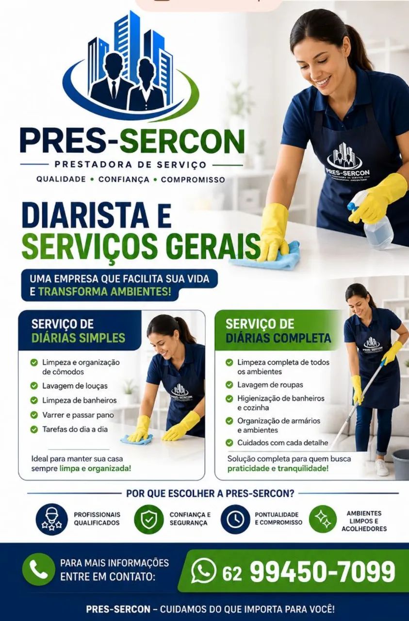 SERVIÇOS DE DIARISTA E SERVIÇOS GERAIS, 62/ * - Foto 2
