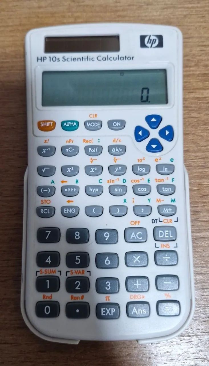 Calculadora Científica HP 10s com Capa Protetora - Funcionando Perfeitamente