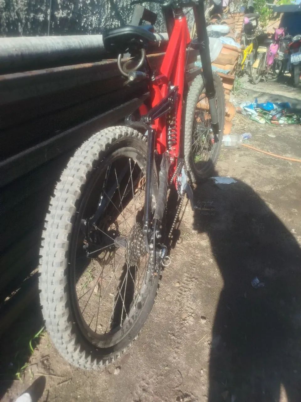 bike full suspension DH kona, faço troca  - Foto 2