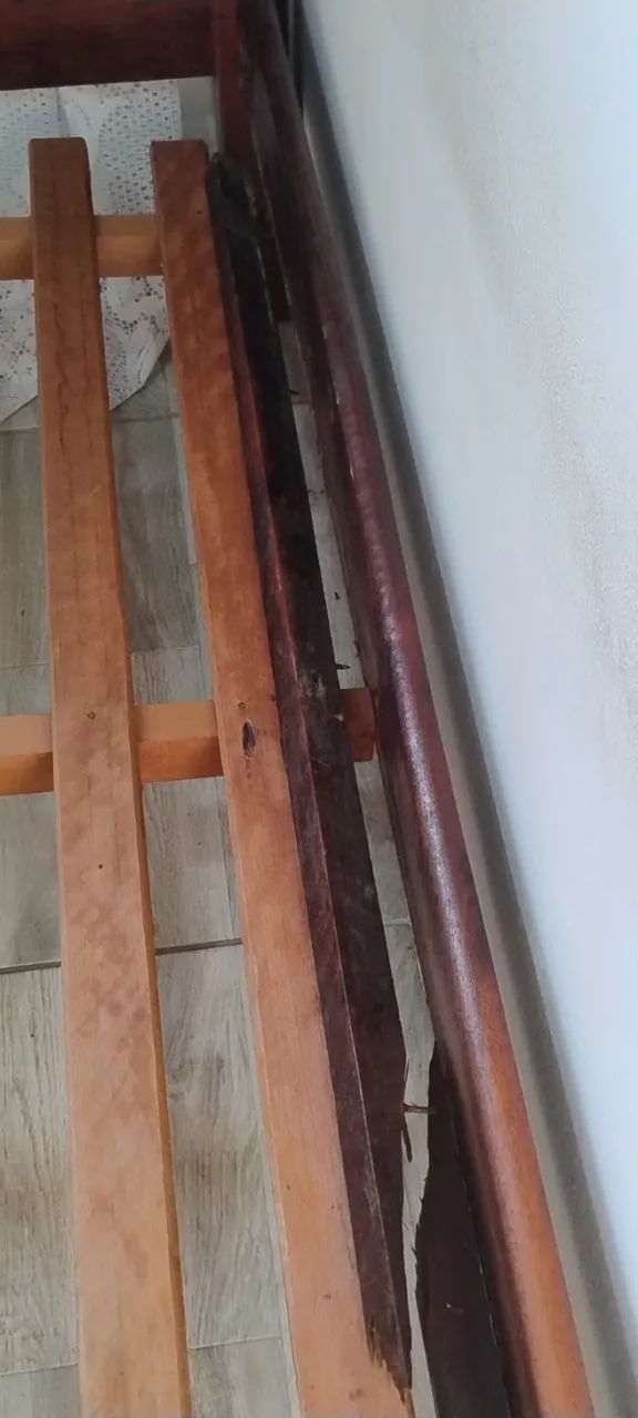 Cama de Casal - Madeira maciça - Foto 4
