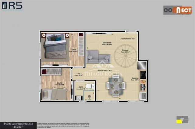 Cobertura com 2 dormitórios à venda, 99 m² por r$ 284.900 - centro - são josé dos pinhais/ - Foto 16