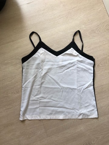 Camiseta social bicolor