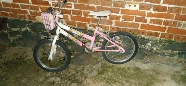Bicicleta rosa aro 16 em ótimo estado.