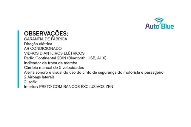 RENAULT KWID 2019/2020 1.0 12V SCE FLEX ZEN MANUAL
