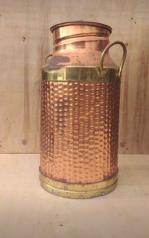 LEITEIRA ANTIGO DE COBRE 20 litros( PEÇA RARA P DECORAÇOES )PARA COLECIONADOR