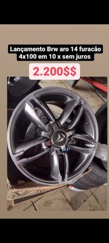 Rodas 14 15 17 18 20 novas na caixa em 10 x sem juros - Foto 4
