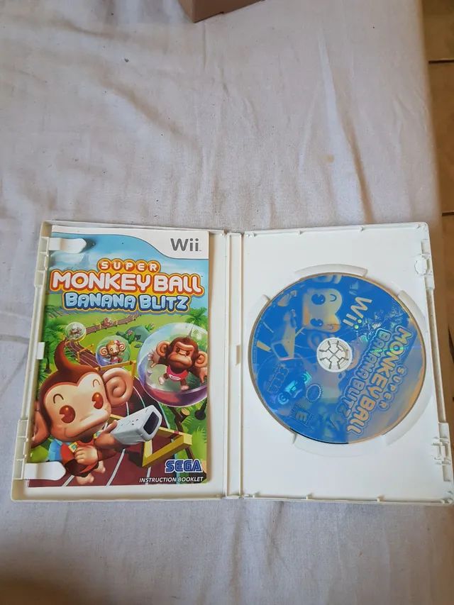 Jogo Lacrado Nintendo Wii Super Monkey Ball Banana Blitz em