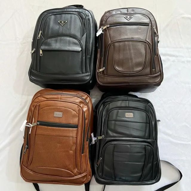 Mochila Executiva de Couro Premium Reforçada Cabo de Aço  - Foto 5