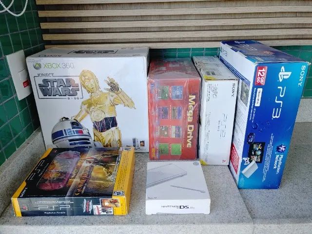 Coleção de consoles Sony, Microsoft, Nintendo e etc.