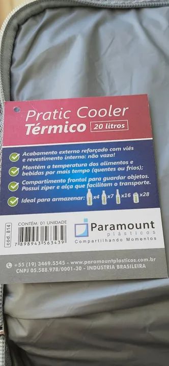 Bolsa Térmica Bag Cooler Multiuso 20litros nova - Foto 6