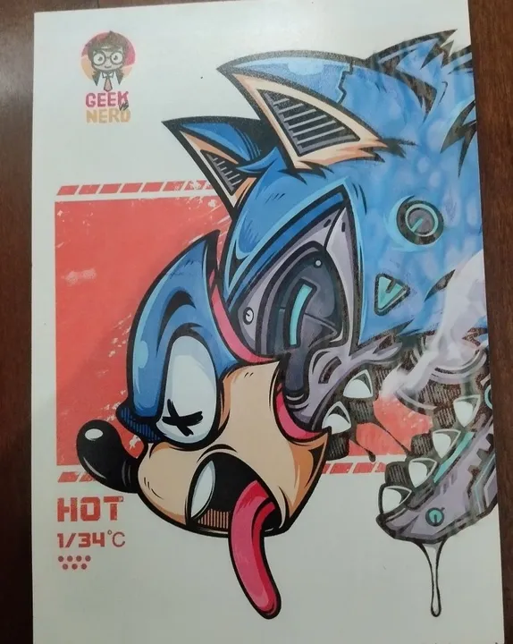 Quadro Placa 10x15 - Sonic