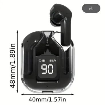 TWS T2 HeadPhone Fone De Ouvido Bluetooth 5.3 Wireless Sem Fio Com Led z736 - Foto 3