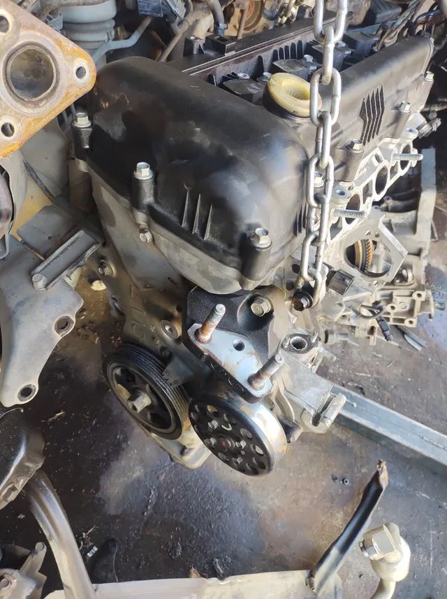 Motor parcial Hyundai HB20 1.6 16v flex a basa de troca  - Foto 4