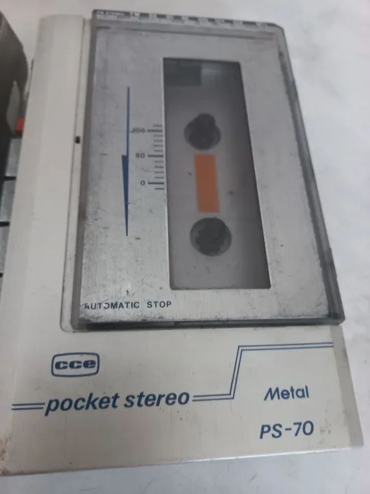 Walkman antigo CCE pocket stereo PS 70 para arrumar 