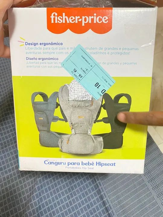 Canguru de bebê  Ficher price , com nota fiscal !  Caixa só foi aberta - Foto 3